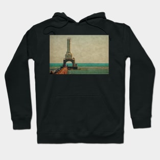 Fishing Under the Lighthouse Hoodie